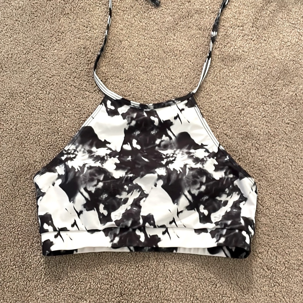 Shein, bathing suit size Small (womens) Black and white marble pattern